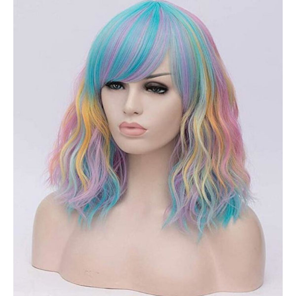 Sned lugg färg cosplay peruk (bild färg)