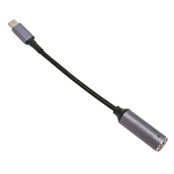 DC til Type C Kabel 6.5mmx1.4mm 100W Hun Input til Han Output Nylon Type C til DC6514 Kabel til Tablet Telefon PC
