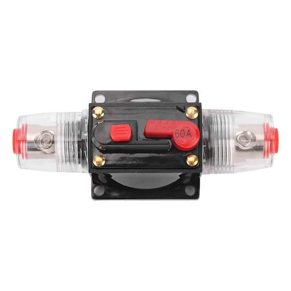 12V 24V Bilstereo Forsterker Strømbryter Reset Sikringsholder 60A