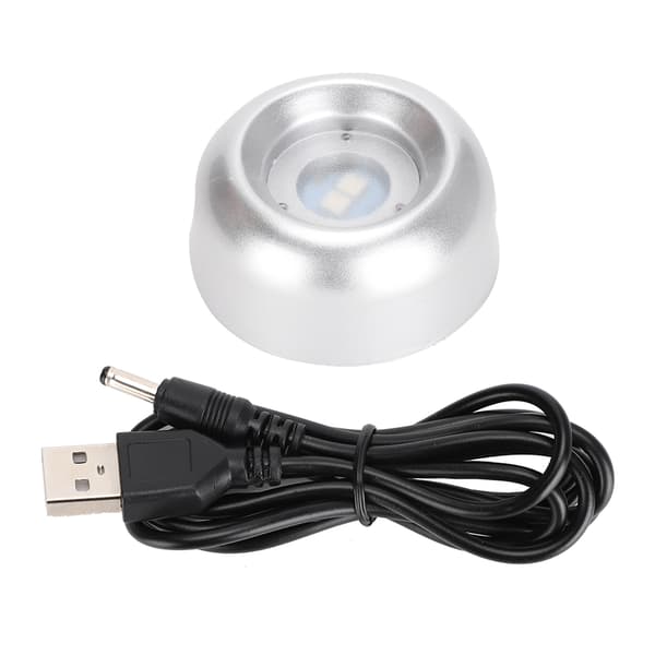 Farverig LED-lysbase til Crystal Ball Display Stativ