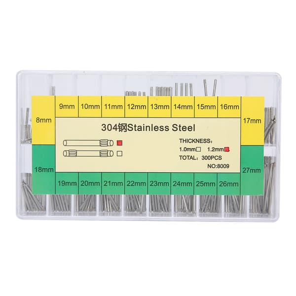 1,2 mm tyk urudskiftningsarmbåndsstift friktionsstang tilbehør 8 mm til 27 mm