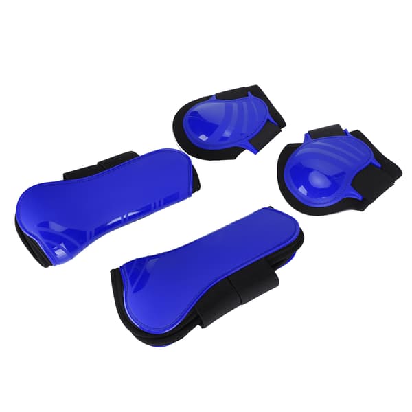 Hästbenskydd PU Förtjockat skal Elastisk dämpande innerdyna XL Set