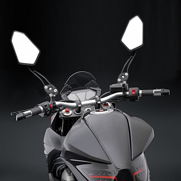 Universelle Sidespejle til Motorcykel Scooter, Sort Par