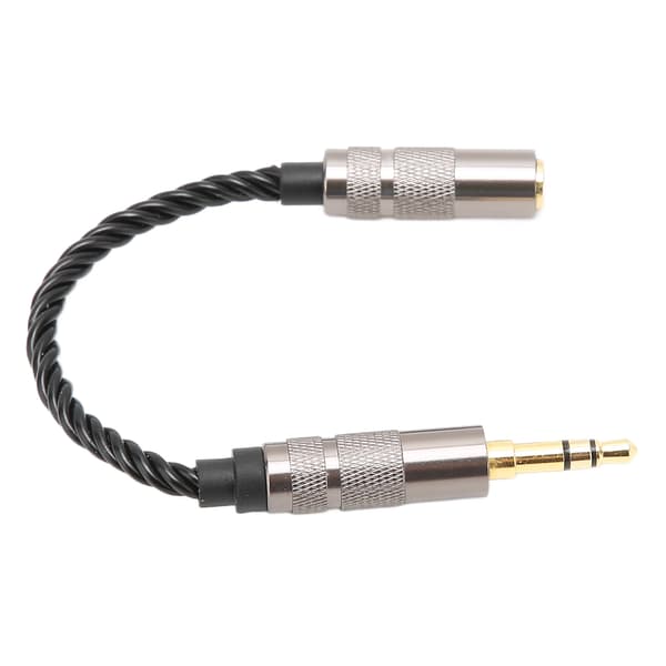 3,5 mm til 2,5 mm Bærbar Sølvbelagt Kobber Hovedtelefon Jack Adapter Kabel