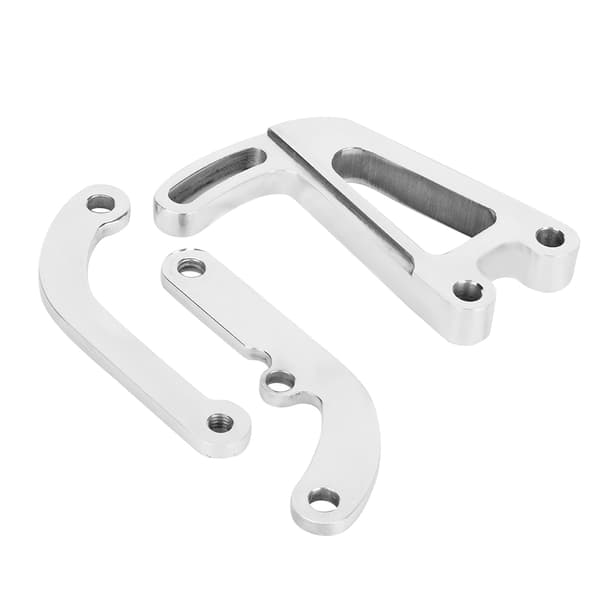Polerad aluminiumlegering servostyrningspump monteringsfäste passar SBC Chevy 262-400