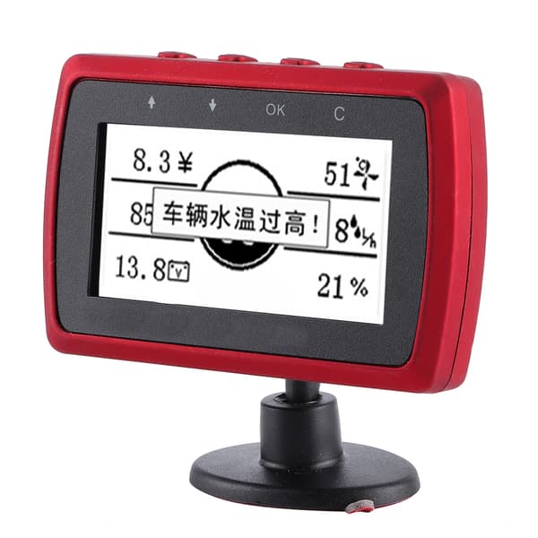Bil OBD Scanner Fejlkodelæser Head Up Display Hastighed Vandtemperatur