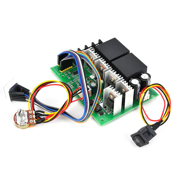 PWM DC Motorhastighetskontroller CW CCW Bryter 0 til 100 Prosent 80A 12V 24V 36V 48V