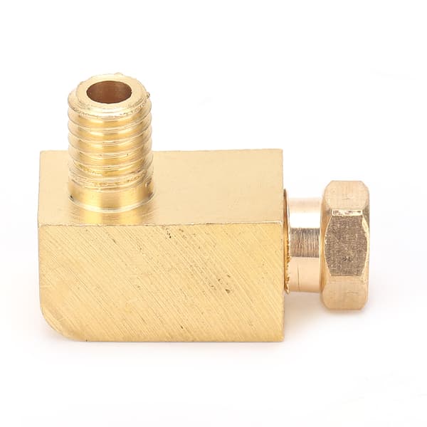 Industriel messing retvinklet rørfitting gevindnippel PL406