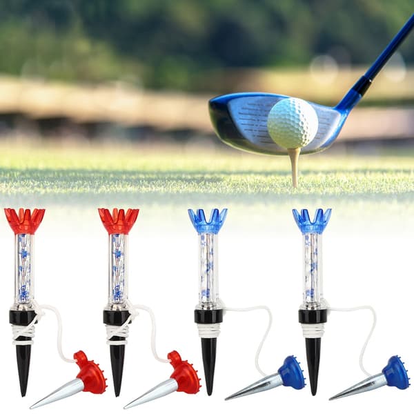 4 stk. Bærbare Forår Golfbold Tees Golfer Træning Øvelse Tilbehør Magnetisk Støtte