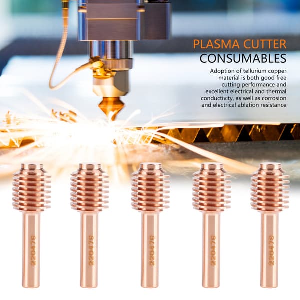 MAX30 Plasma Cutter Brænder Elektrode Dyse Spids Forbrugsvarer Sæt 5 Stykker