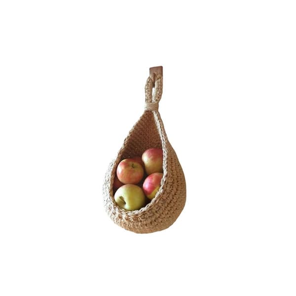 Bohemisk Handvävd Väggmonterad Frukt- och Grönsakskorg
