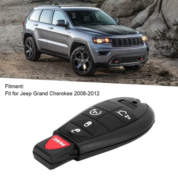 Bilnøgle 4 Knapper 433MHz M3N5WY783X Jeep 2008 2012