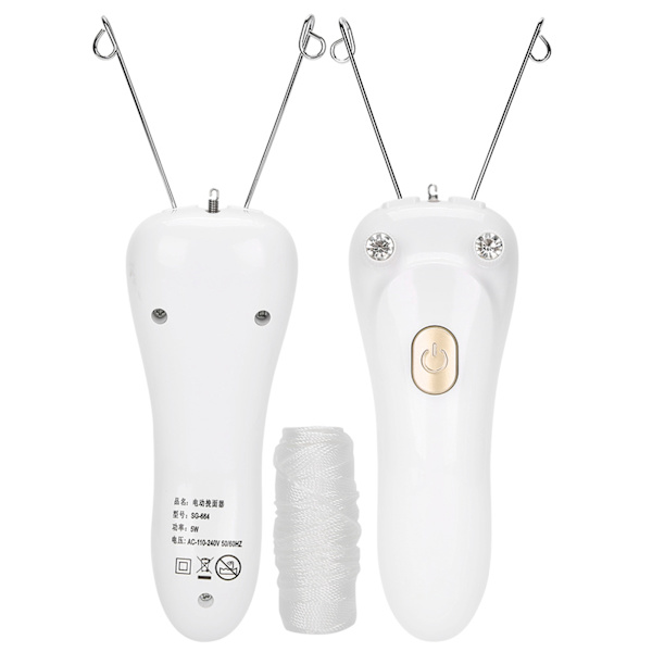 Gull Elektrisk Tråding Epilator Hårfjerning USB-Lading Bomullstråd Epilator