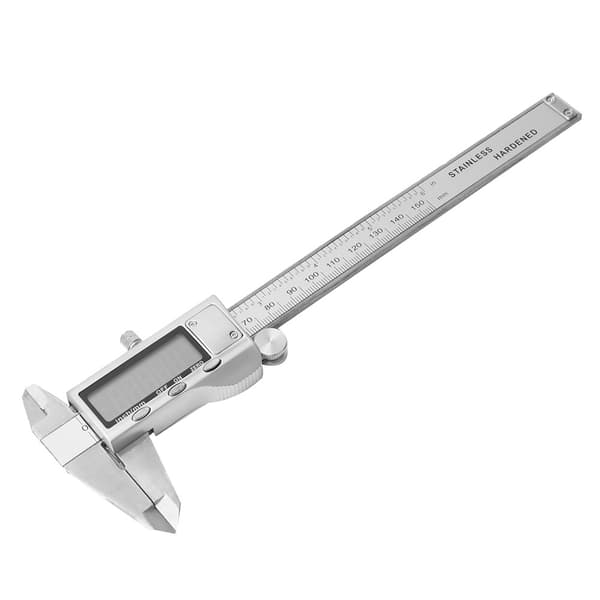 Elektronisk digital skydelære i rustfrit stål, 6 tommer, 150 mm, basismodel