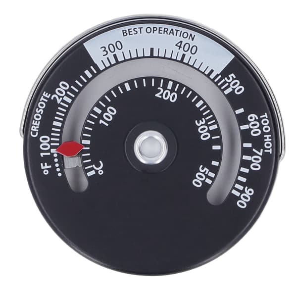 Högprecisions 0-500C Magnetisk Eldstadstermometer Legeringsurtavla