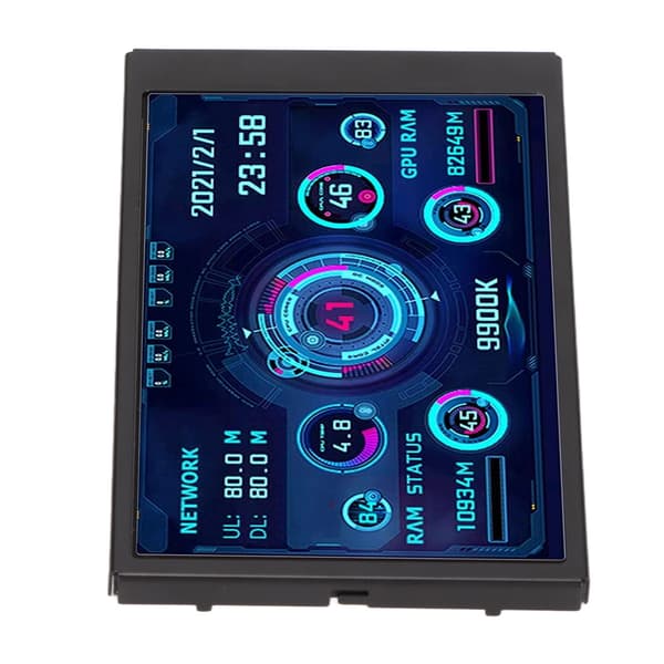 3,5-tommers IPS USB Mini-skjerm AIDA64 PC CPU RAM Data Monitor Sensorpanel Temperaturvisning