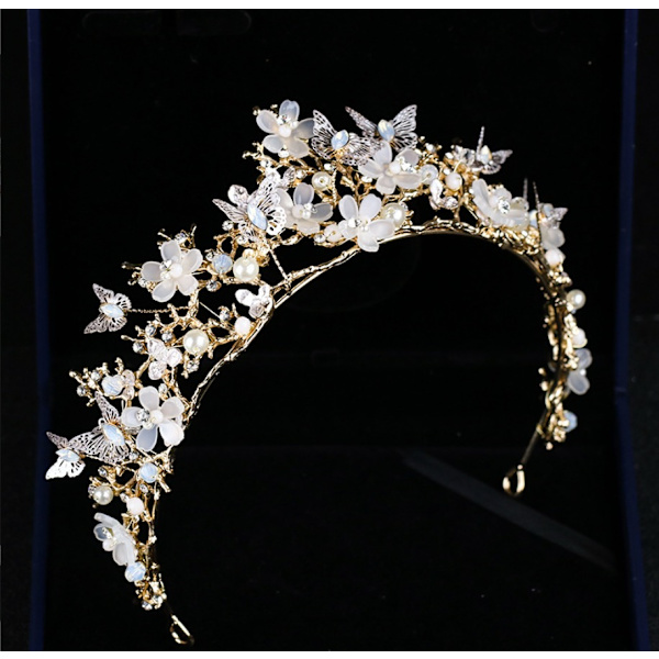 Sequin Bow Gold Crown