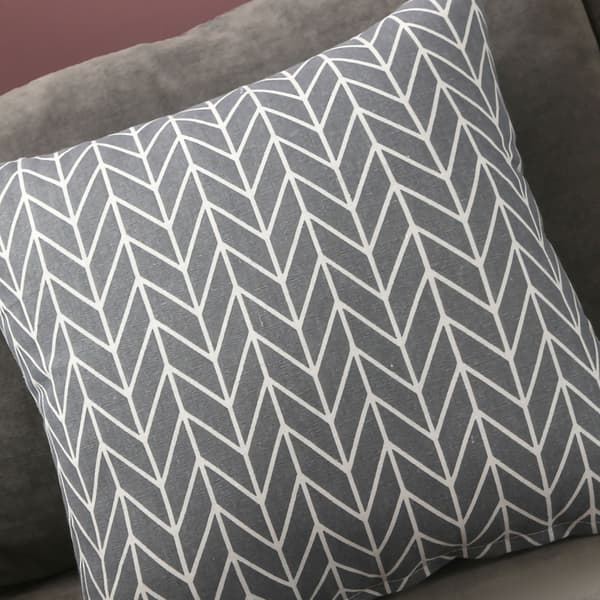 Nordisk stil grå chevron 40x40 putetrekk sofaputevar hjemmetekstil