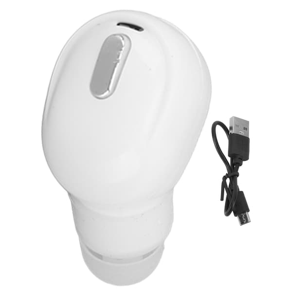 Trådløse Bluetooth-ørepropper Mini Usynlig Sport Trening Hvit