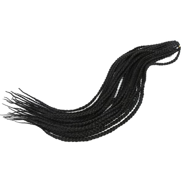 Syntetiske Højtemperatur Twist Braid Crochet Hår Extensions Sort