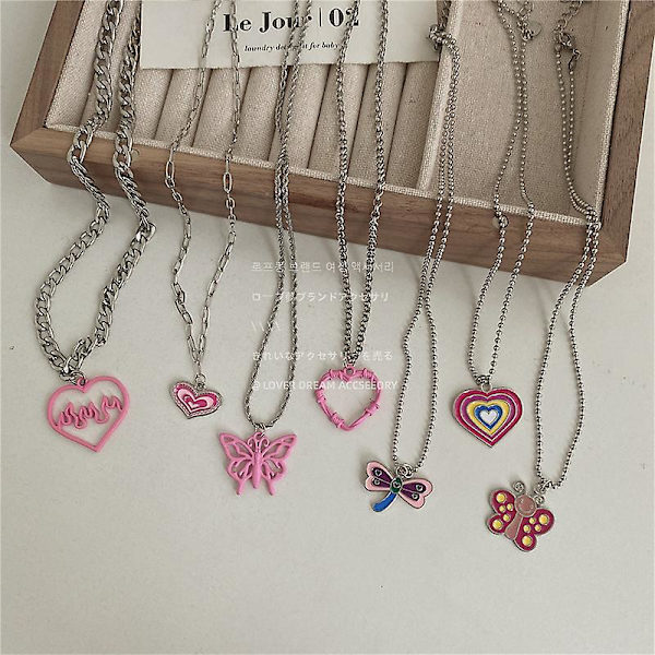 Halsband Heart Stud Summer Outfit Modesmycken Ac1421
