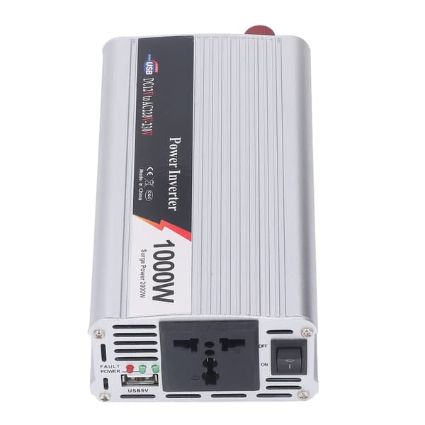 1000W Bil Power Inverter DC12V til AC220 230V USB Interface Stille Køleventilator