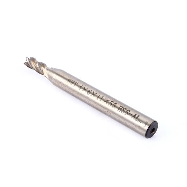 Høy Presisjon HSS CNC Rett Skaft 4 Fløyter Endefres Bor 4mm til 12mm