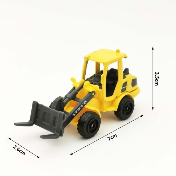 Maisto Diecast 1:64 Skala 3in Mini Metal Volvo Construction Vehicles Model Bil Dumper Gravemaskine Legetøjsbil til børn Collection Gave