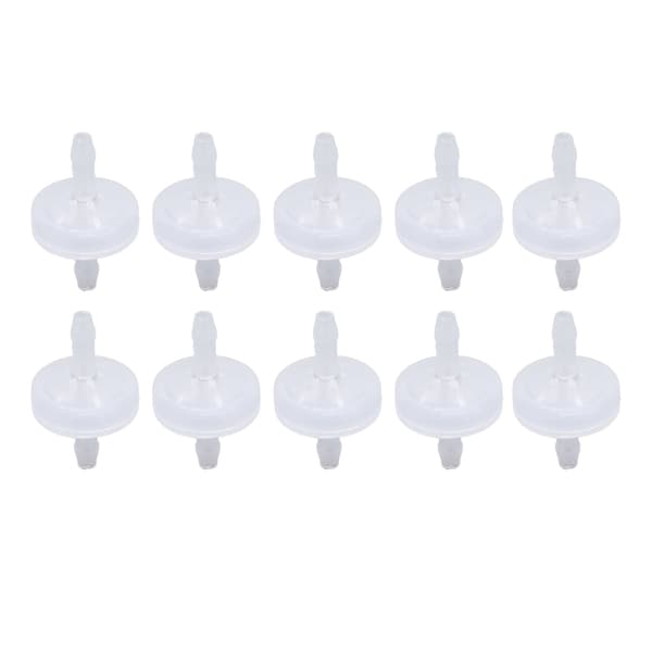 PP-plast Ozontålig Membran Envägs Vattenstoppventil 10-pack 3mm Transparent