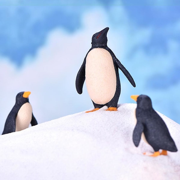 2 x 2 kpl Mini Pingviini Isä Poika Malli Ornamentti Keiju Puutarha Mikro Maisema Tee sisustus