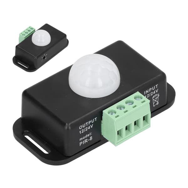 PIR Sensor LED Infrarød Bevægelsesdetektering Timer Switch 12V til 24V DC til Skab Badeværelse Korridor