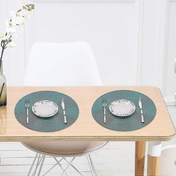 Helena sett med 6 vaskbare spisebrikker - 38 cm - Diameter: 38 cm, Ny 2026
