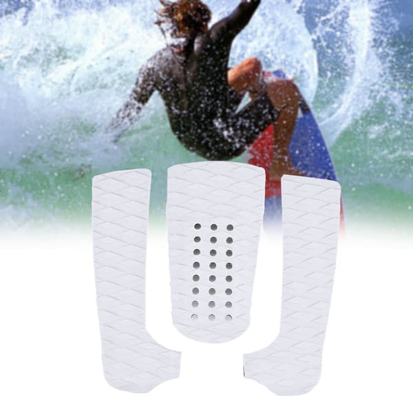1 Set EVA Surf Surfbräda Halkskydd Pad Short Board Foot Pad (vit)