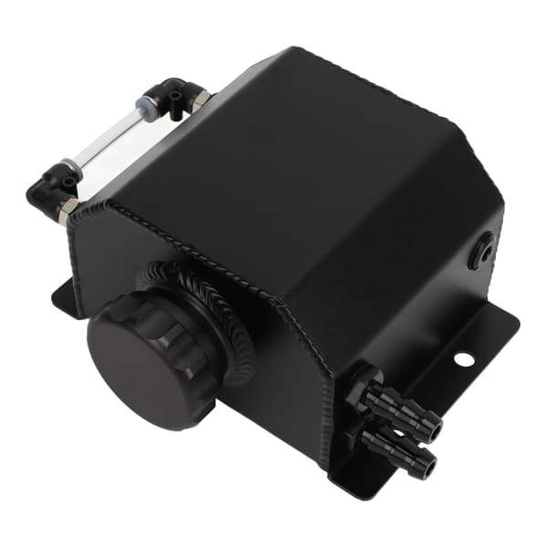 Universal Kølemiddeludvidelsesbeholder til Motor 1L Aluminium Legering Overløbsbeholder Sort