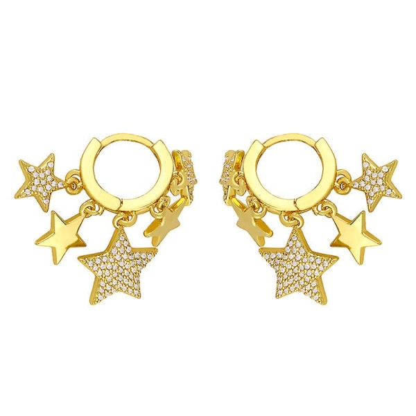Örhängen Vintage Zircon Star Fashion Jewelry Ac10737
