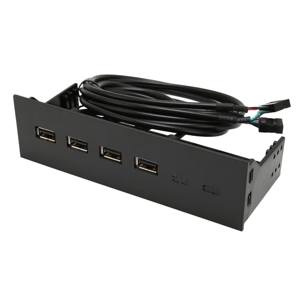 5,25 tums USB2.0-hubb frontpanel multifunktionell 4 portar 19-stifts optisk enhet frontpanel för 5,25 tums PC-datorchassi