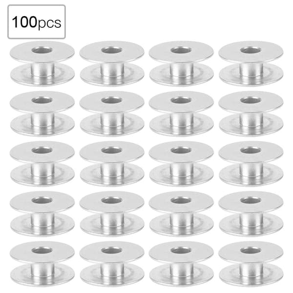 100 aluminiumspoler til flade symaskinedele