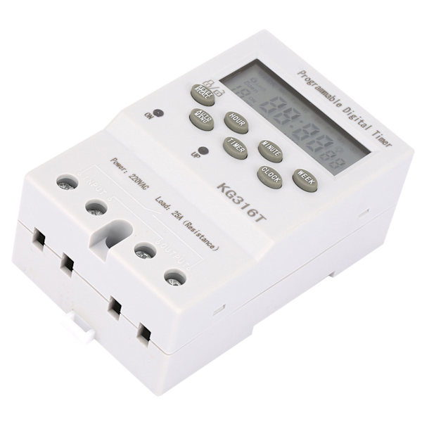 KG316T 220V Mikroprocessor Tidbrytare Programmerbar Automatisk Digital Timer