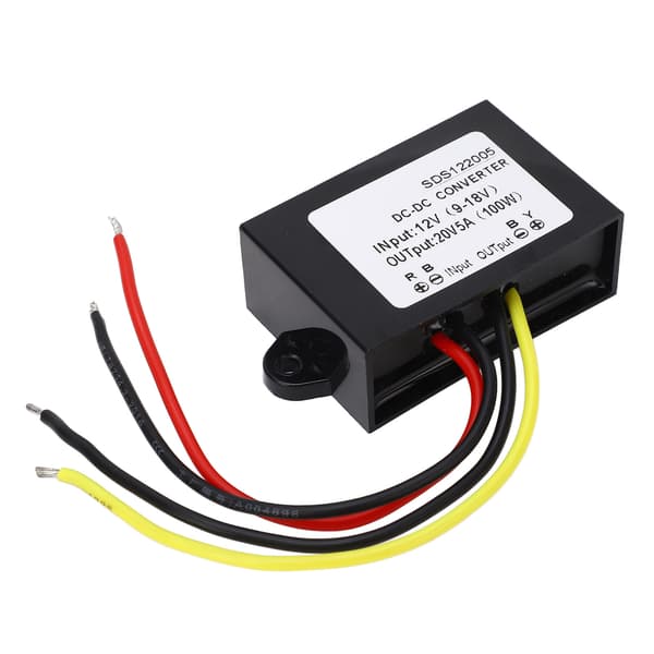Højeffektiv DC Boost Converter Modul 12V til 20V 5A med Plastik Kabinet