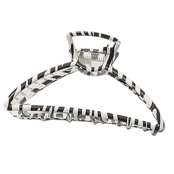Ruudullinen hiusklipsi Liukumaton Zebra Hollow Out Hair Claw Geometry Leoy Barrette A3