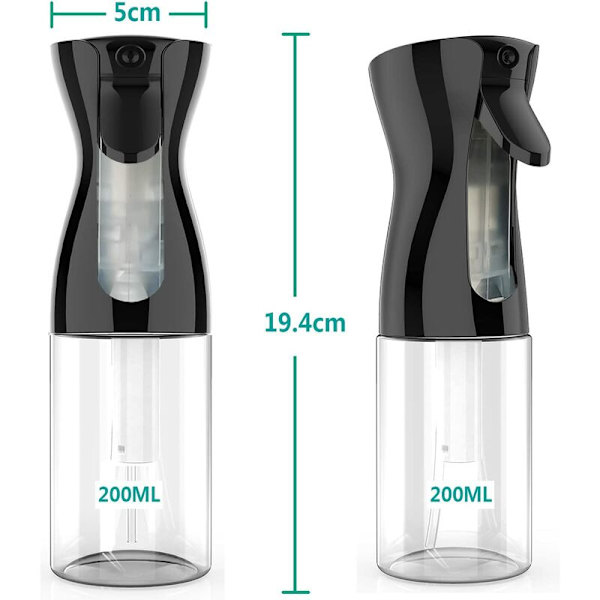 Hårspray, 200 ML Hårstyling Spray Ultrafin Hårdimma Återanvändbar Hårverktyg Hårstylingspray