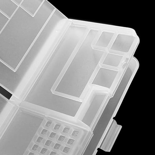 Skru Organizer Hvid Transparent Rektangulær Stærk PP Lås Design Hardware Organizer til Reparation Værktøj Komponent Transparent Kasse