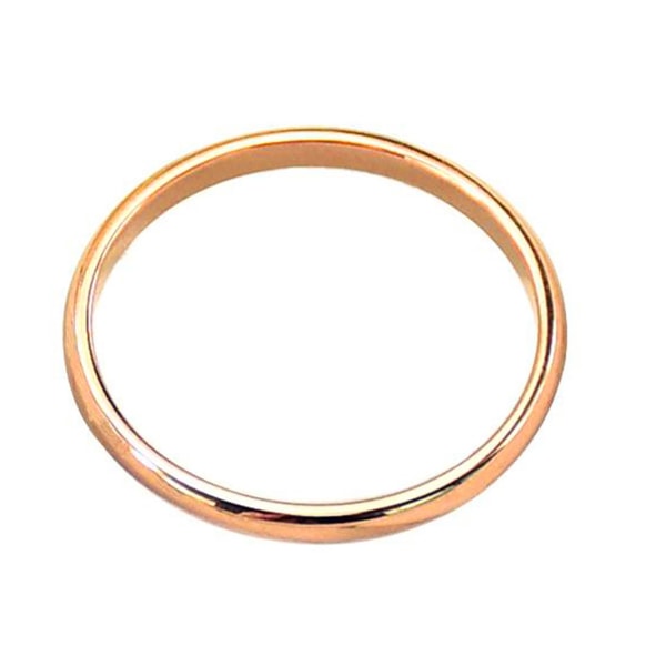 Parring Mångsidig delikat titanstål Geometrisk fingerring för bankettfest Jubileumsförlovning Rose Gold Us10