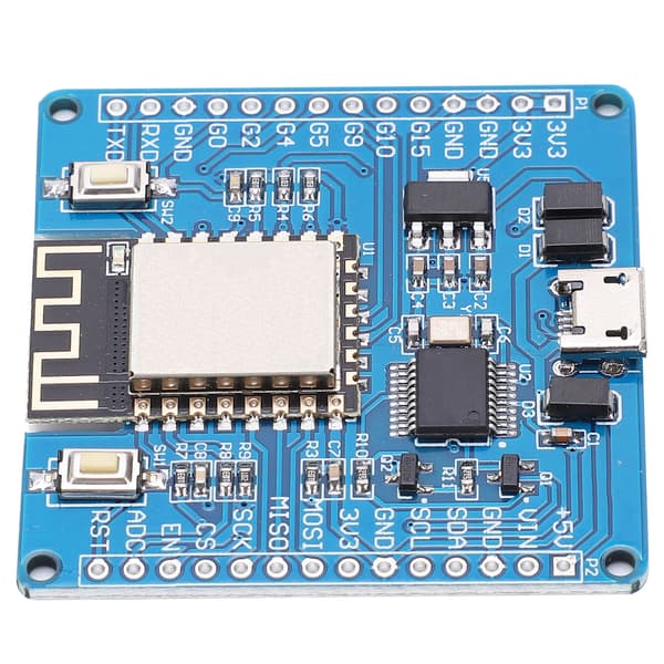 Python ESP8266 Utviklingskort 5V 3.3V Spenningsinngang Pin Header PCB