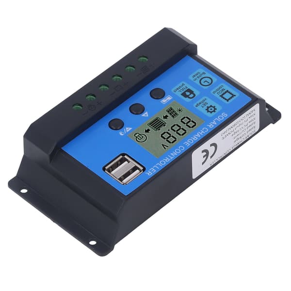 Solar Charge Controller Dobbelt USB 5V Output PWM Laderegulator 12V 24V 40A