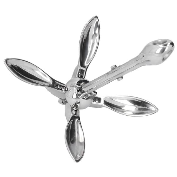 3,3 lbs Foldbar Grapnel Anker 316 Rustfrit Stål Hardware til Marine Båd Yacht Jolle
