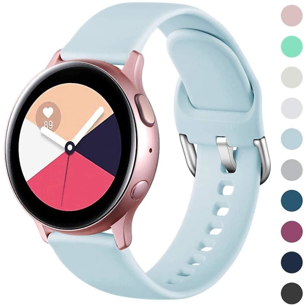 Samsung watch, active2 rem, ljusblå-L