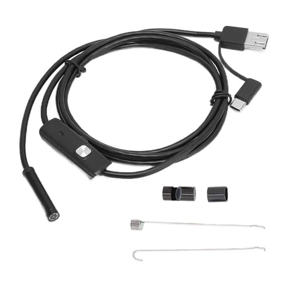 3 i 1 HD Endoskop Bilreparation Luftkonditionering Kanal Mikro Kamera för Android Telefon Dator