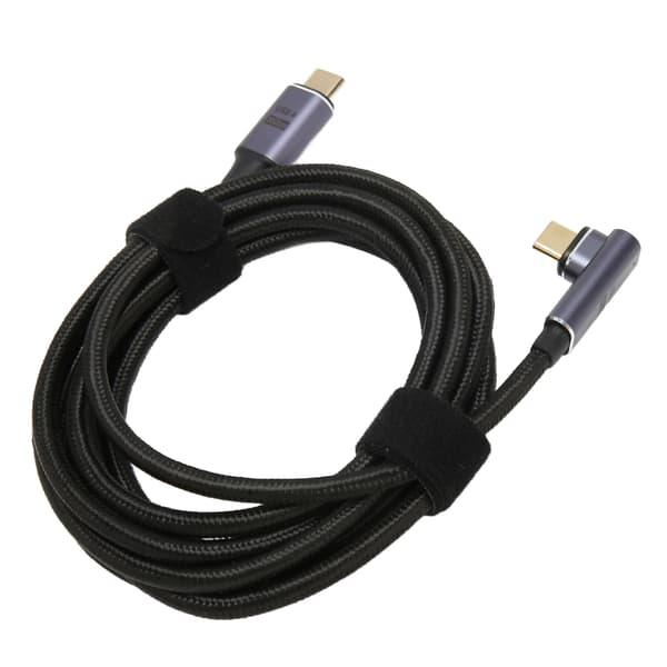 USB C til USB C Kabel Multifunksjon 8K 60Hz Høy Hastighet 20Gbps PD 100W Hurtiglading USB 4.0 Magnetisk Datakabel 200cm Medium Albue