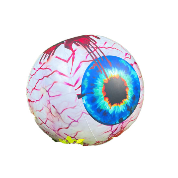 Halloween puhallettava hehkuva silmäpallo koristeellinen kevyt vesiranta ulkona kelluva pallo hehkuva pallo (50cm)